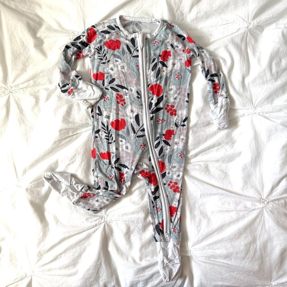 Little Sleepies Winter Floral Zippy